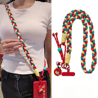 หนาถักโทรศัพท์มือถือ Lanyard ท่องเที่ยวกลางแจ้ง Anti-Loss จี…