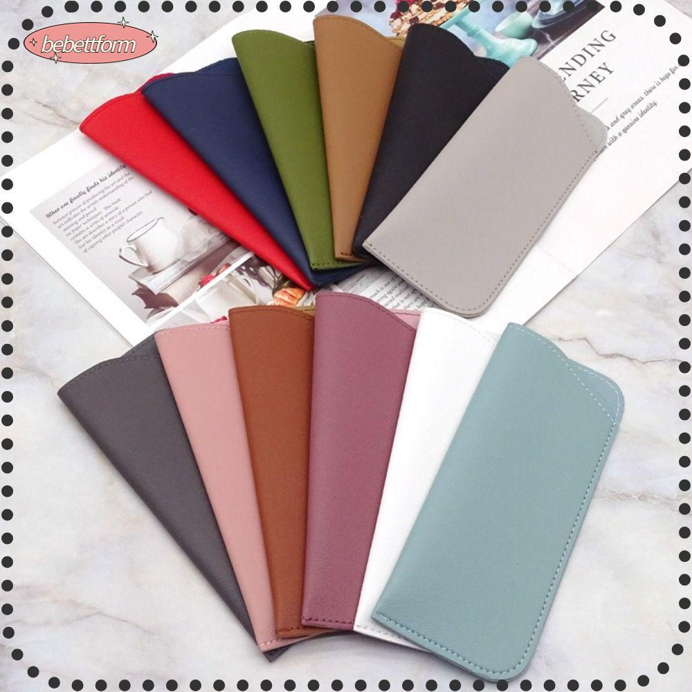 กระเป๋าแว่นตา BEBETTKISS แบบพกพา ทำจากหนัง PU สไตล์สำหรับทั้งผู้ชายและผู้หญิง