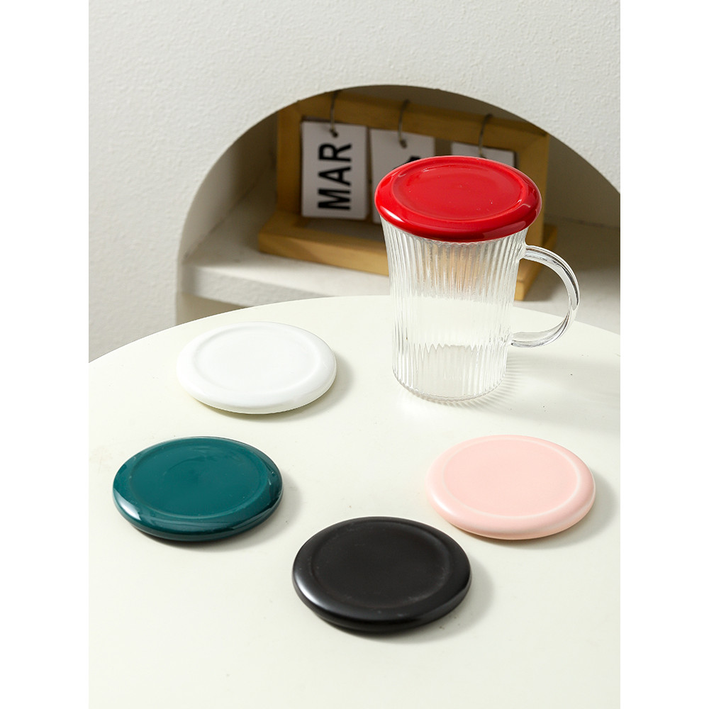 ฝาแก้ว tyeso ฝาแก้วเยติ ฝาแก้ว สากล ขายเดียวขนาดใหญ่เส้นผ่าศูนย์กลางฝาสากลเซรามิกถ้วยน้ําฝาถ้วยชาแก้