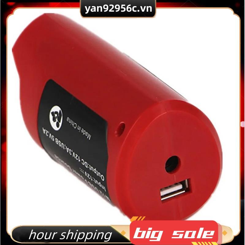 อะแดปเตอร์ชาร์จไฟ USB สําหรับแบตเตอรี่ลิเธียมไอออน 12V พร้อมพอร์ต USB 2.1A และ DC 12V Outlet