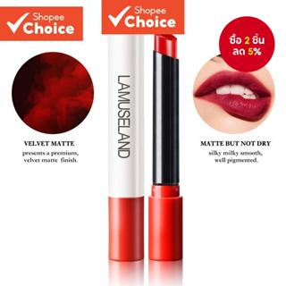 เซสซี่ 1ชิ้นสีแดงท่อรูปร่างกันน้ําติดทนนานเคลือบลิปสติกความง…