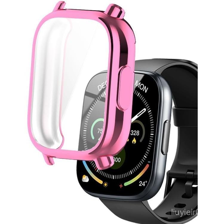 เคสนาฬิกาเข้ากันได้กับ Puqo Cillso T80 1.95 สมาร์ทวอทช์ เคส TPU พร้อมตัวป้องกันหน้าจอ, ปกป้องนาฬิกา 