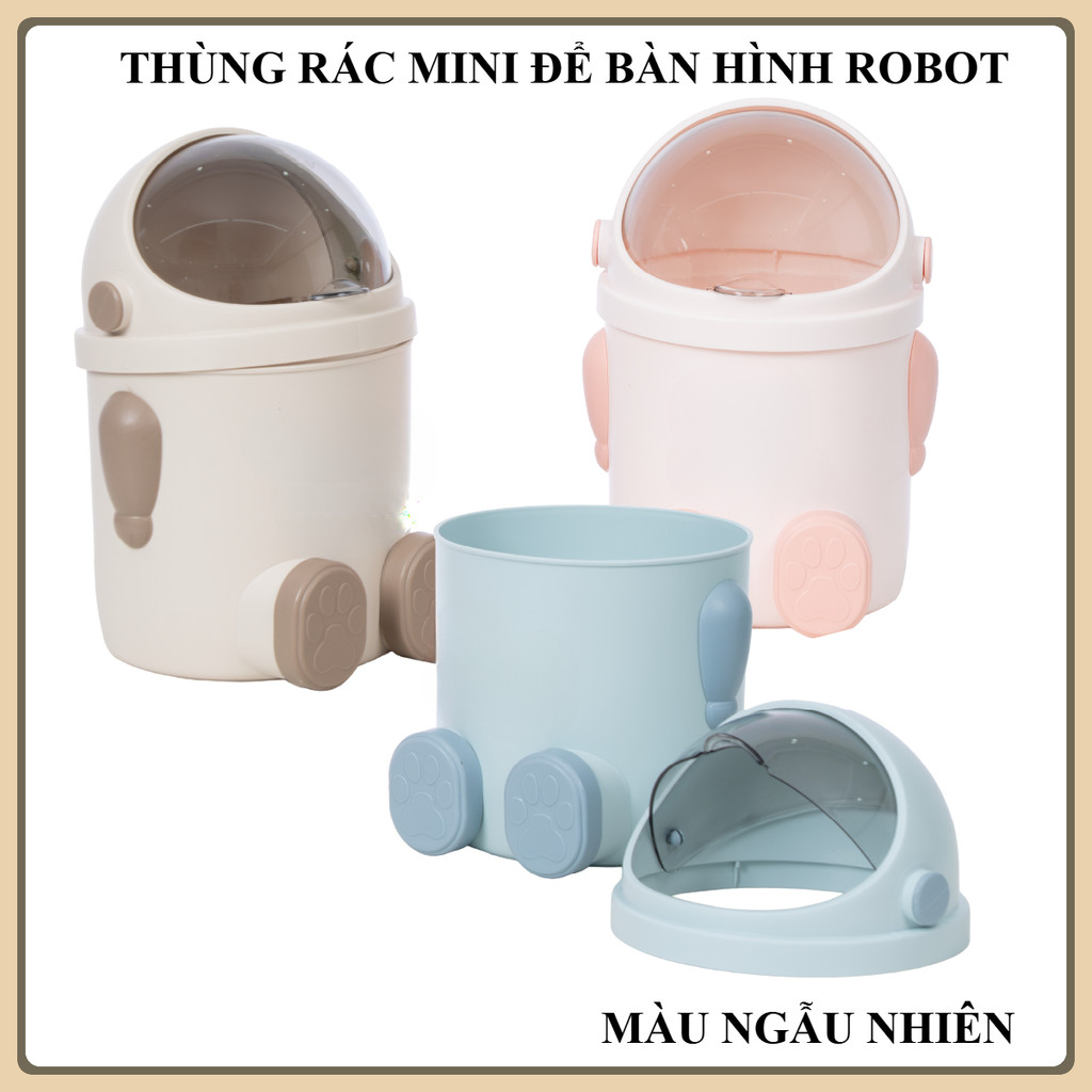 MINI ROBOT TRASH BIN, ASTRALOGY TRASH BIN, MINI TRASH BIN, SCHOOL TABLE TRASH BIN, LV TABLE TASH BIN