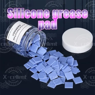 100ใบ/กล่อง 10*10MM แผ่นระบายความร้อน ซิลิโคน cpu ใช้ในชิปอิเล็กทรอนิกส์ สําหรับอุปกรณ์เสริม