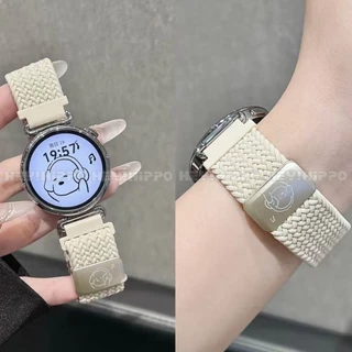 สายรัดสุนัขน่ารักเหมาะสําหรับ Amazfit 2 Square/Activity 2/GTS 4Mini/GTS 4 3 2 2e 2Mini/Bip 3/Bip SU Pro Bip6 Bip5 Unit Replacement Strap Magnetic Buckle Strap