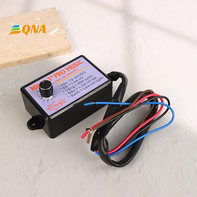 [QNA] 12V-24V 12 Sound Musical Electronic Horn Controller 3+Pro Horn Speaker Sound Control Box Unit 