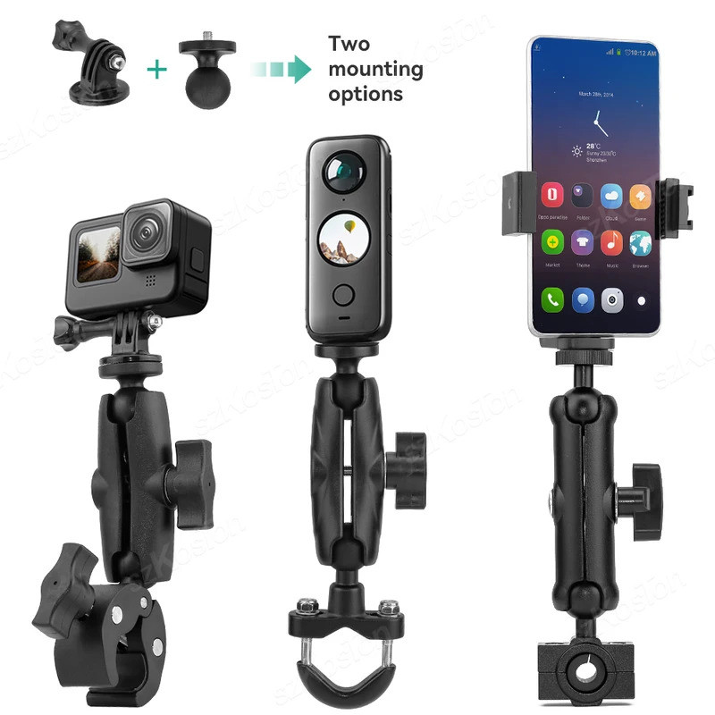 รถจักรยานยนต์สําหรับ Insta360 X4 X5 อุปกรณ์เสริม Action กล้อง Clamp Holder Moto จักรยานจักรยานสําหรั