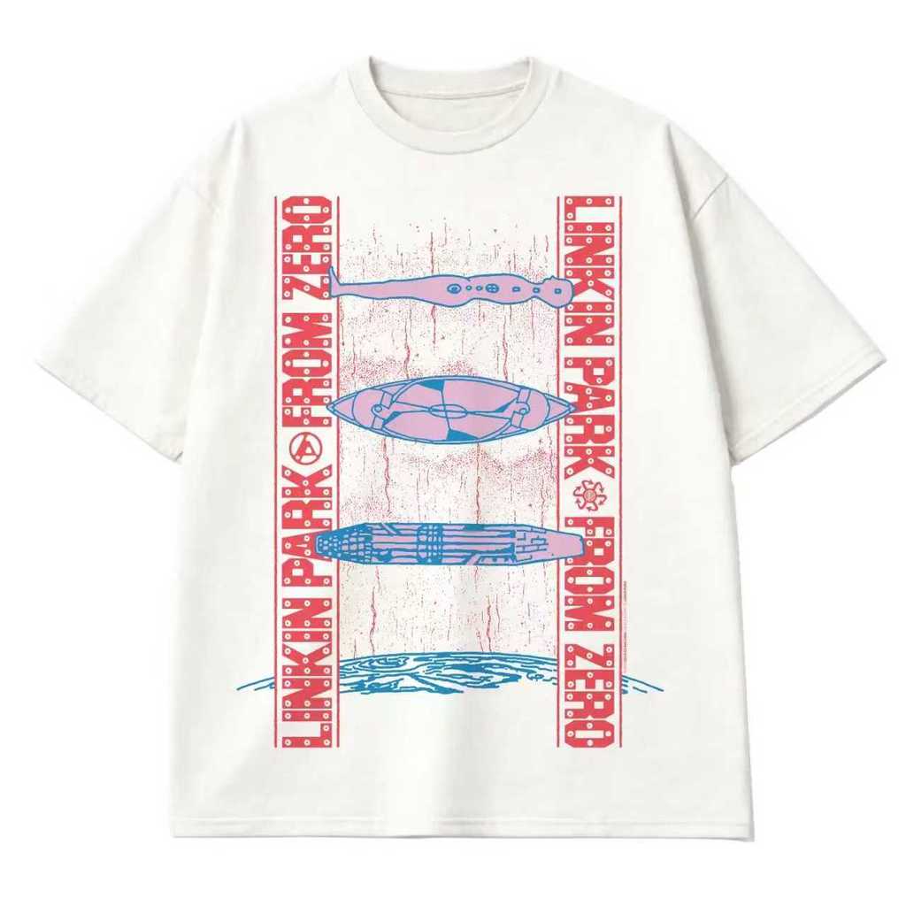 Linkin Park From Zero World Tour x Deus Ex Machina Graphic T-Shirt Rock Concert Tee Unisex Cotton S-