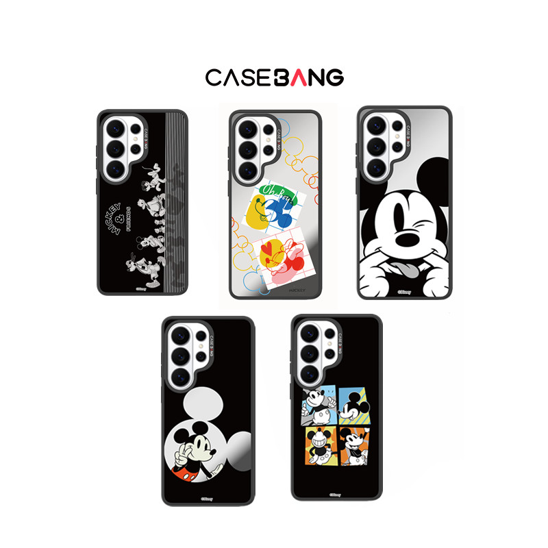 CASEBANG Mickey & Friends Series เคสแม่เหล็ก ImagiSnap แบบถอดเปลี่ยนได้ ป้องกันการตกหล่นทหาร เข้ากันได้กับ Samsung S24–S26 Ultra