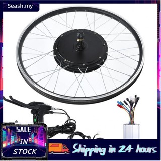 Seashorehouse Electric Bicycle Conversion Kit  Mountain Bike E-bike with 48V 1500W Motor 26 Inch Wheel KT-LCD5 Meter