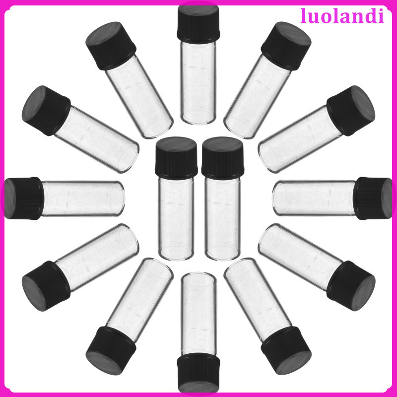 เครื่องสําอางขวดขนาดเล็กแต่งหน้าภาชนะตัวอย่างแก้วใส Vials luolandi