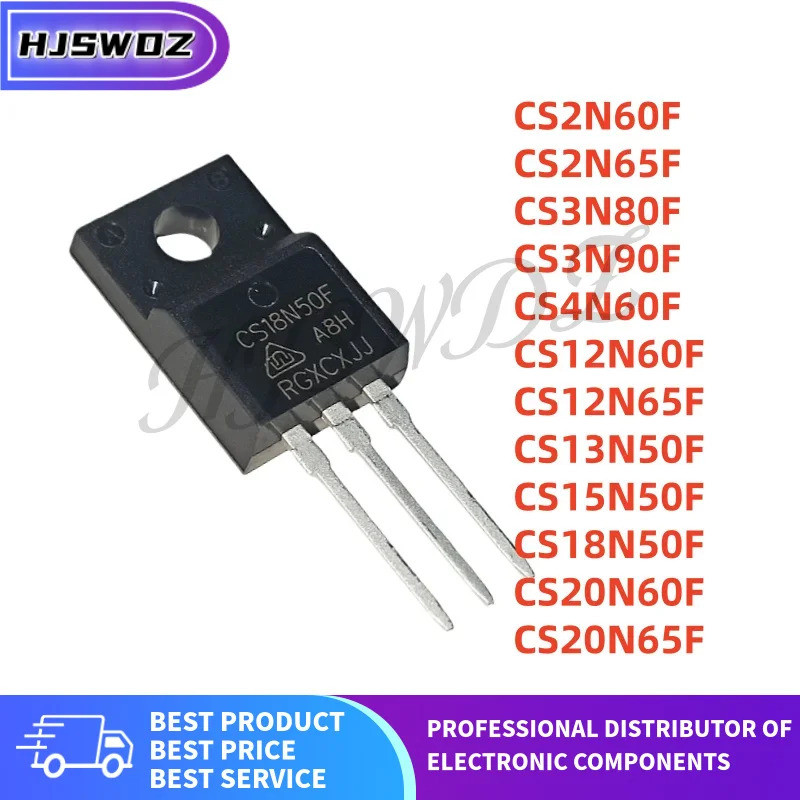 10 ชิ้น/ล็อตใหม่ CS12N60F CS2N60F CS15N50F CS18N50F CS20N60F CS4N60F CS12N65F CS2N65F CS3N80F CS30F 