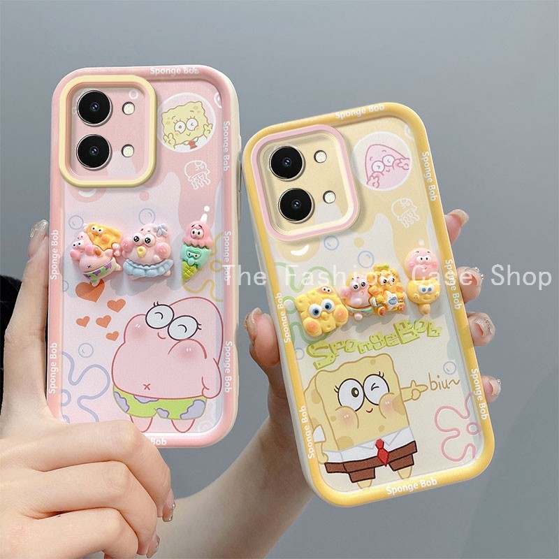 พร้อมส่ง! เคส Vivo Y28 4G / V2352 TPU กันกระแทก 4 มุม ไม่เหลือง กันรอย ลายการ์ตูนน่ารัก XXDDHM