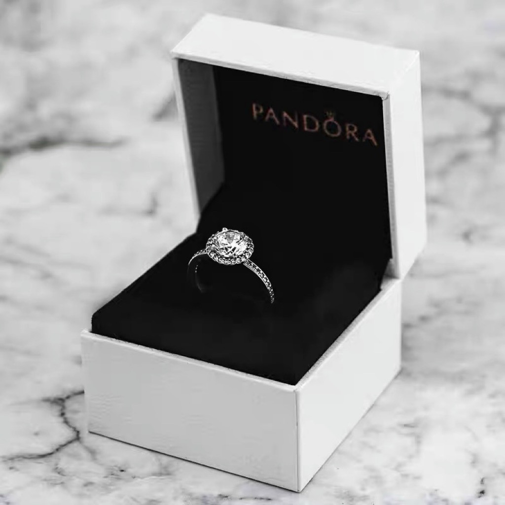 🇦🇹[ส่งจา ที่ไทย]🇹🇭 แถมกล่องและถุงแหวน เงิน925 แหวนแฟชั่น Simple design sparkling ring เครื่องประดับแฟชั่น ของแท้ 100%