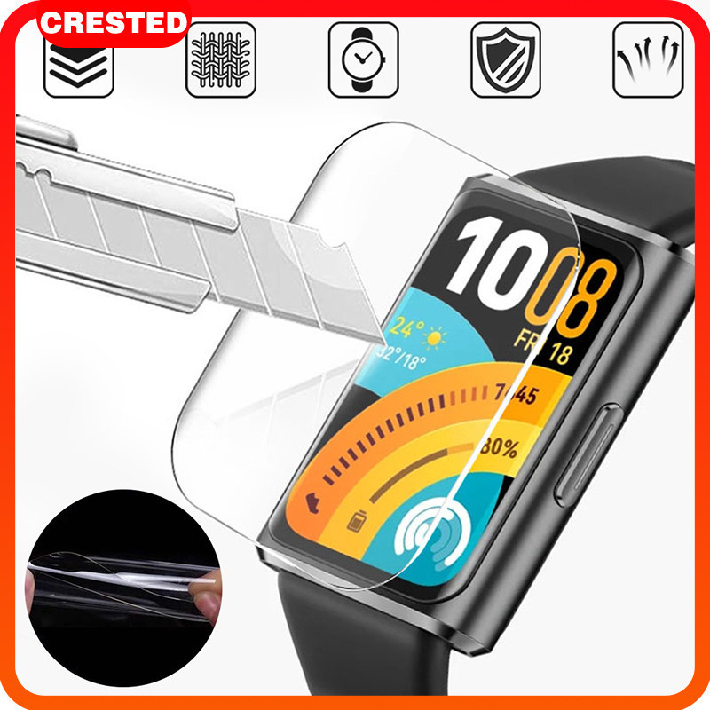 แก้วนิรภัย 9D / ฟิล์มอ่อน for Smartwatch Huawei Band 11/11 Pro / Huawei Band 10 9 8 7 NFC อุปกรณ์ป้อ
