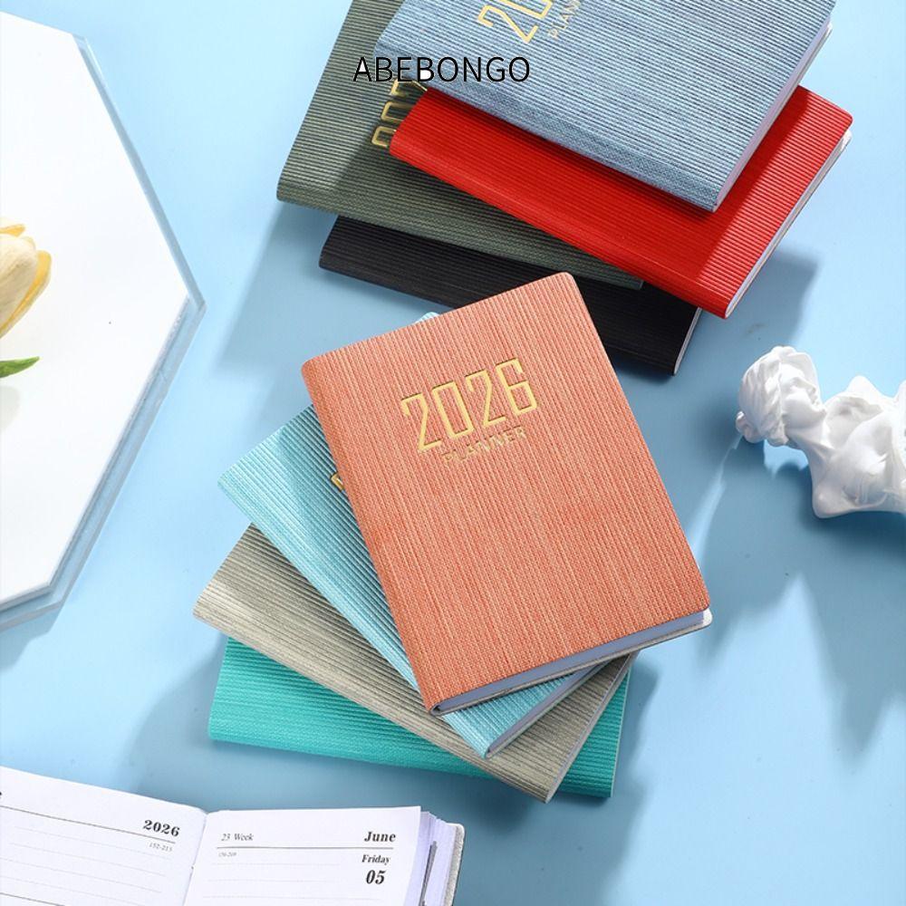 ABEBONGO 2026 Agenda Book, A7 Pocket Appointment Book, Portable with Calendar To Do List English Not