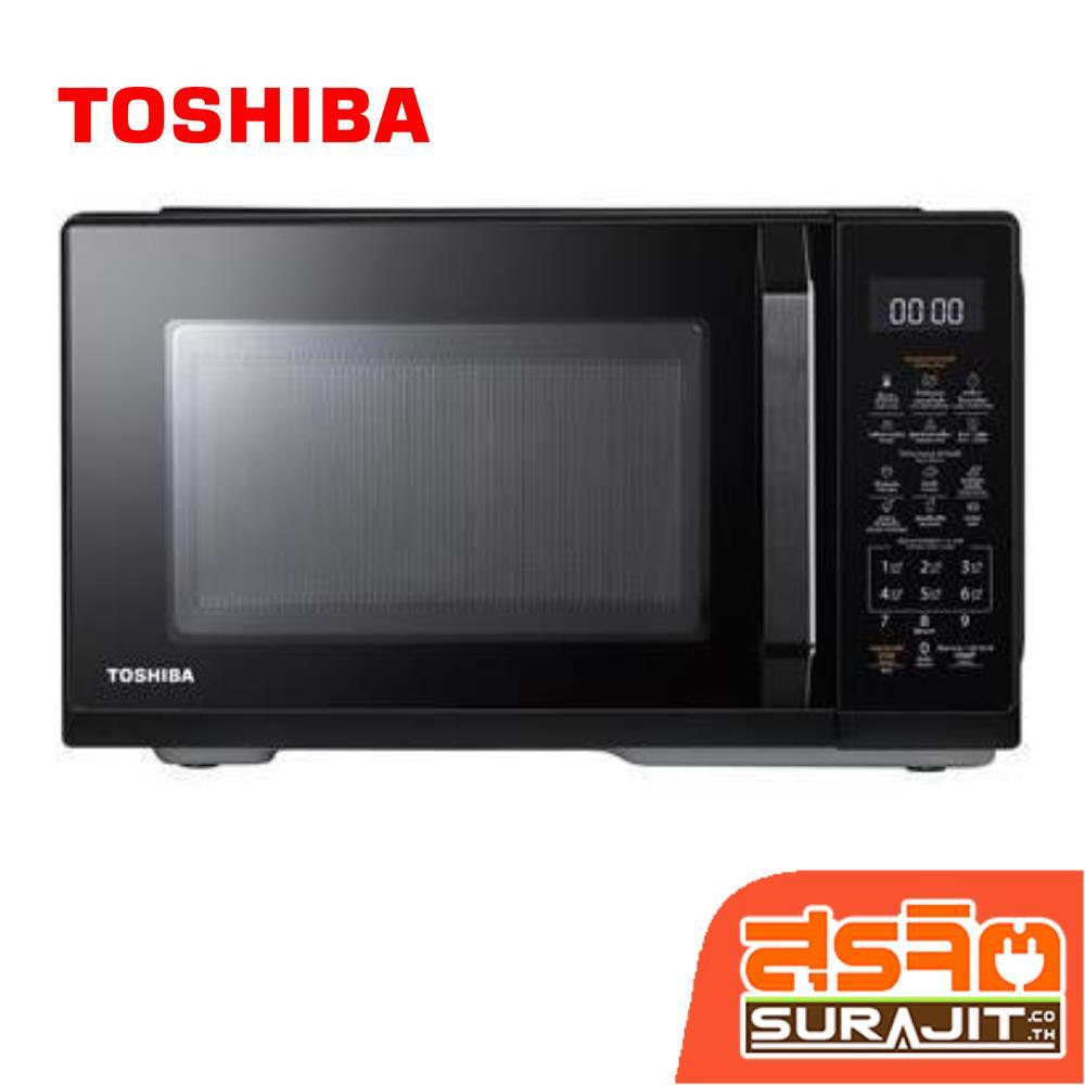 TOSHIBA เตาไมโครเวฟและย่าง 25 ลิตร 800 วัตต์ ปุ่มกดดิจอตอล สีดำ รุ่น MW3-EG25PE(BK) (25107)