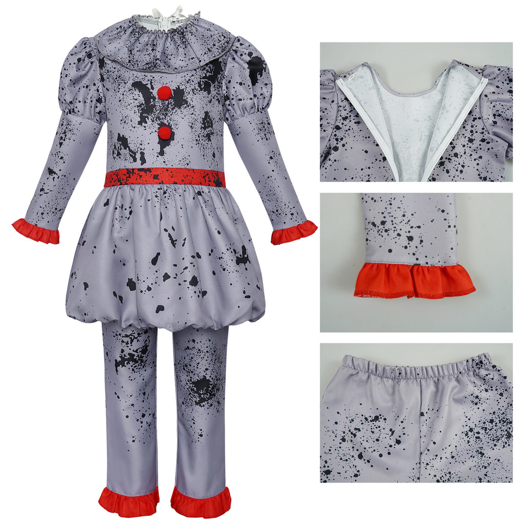 New Clown Rebirth cosplay costume for Halloween, new clown rebirth cosplay costume for boys and girl