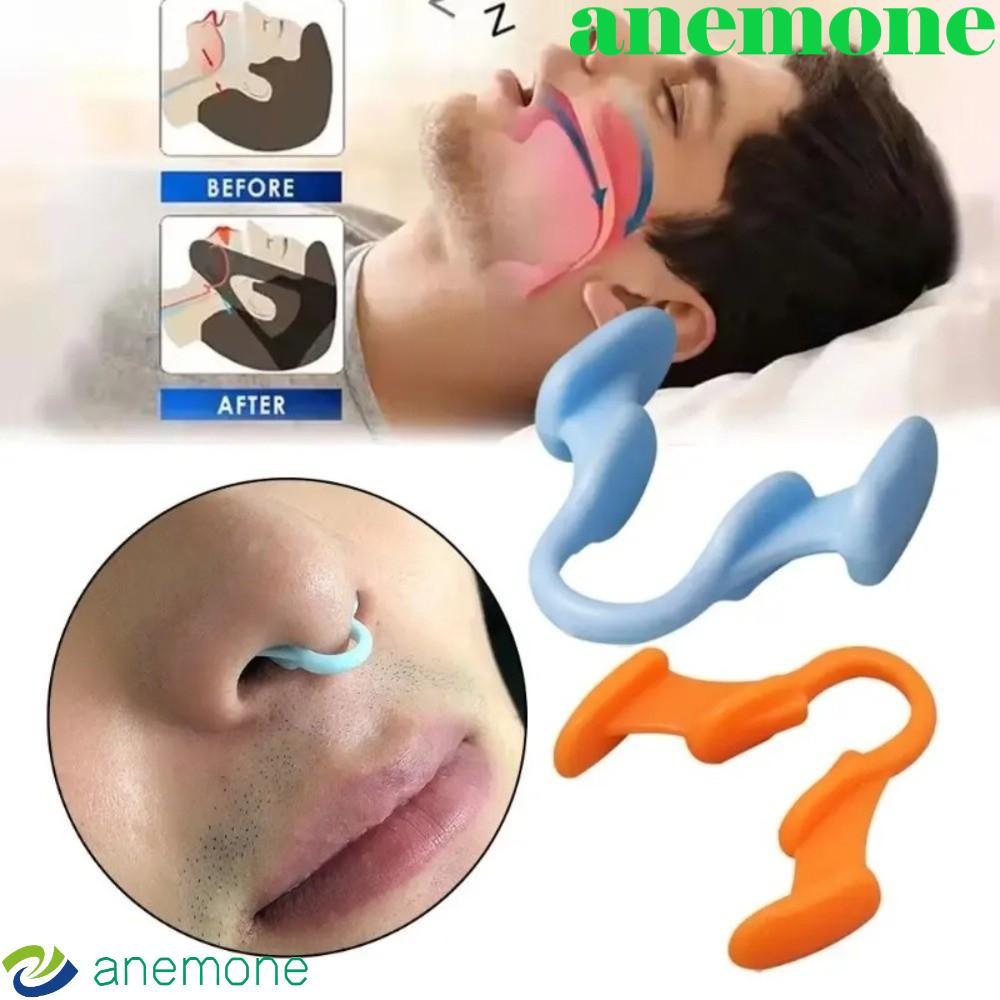 ANEMONE Anti-snoring Nose Plug, Mini Breathable Sleeping Nose Clip, ปรับปรุงการนอนหลับคุณภาพยืดสบายซ