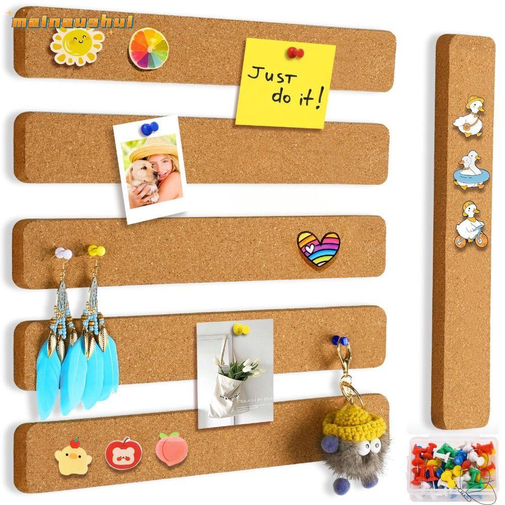 MAINAUSHUI กระดานไม้ก๊อกกาวด้วยตนเอง,ที่ถอดออกได้กาว Pushpin Cork Board,เป็นมิตรกับสิ่งแวดล้อม Cork วัสดุ Frameless Cork Wall กระเบื้องภาพตกแต่งผนัง