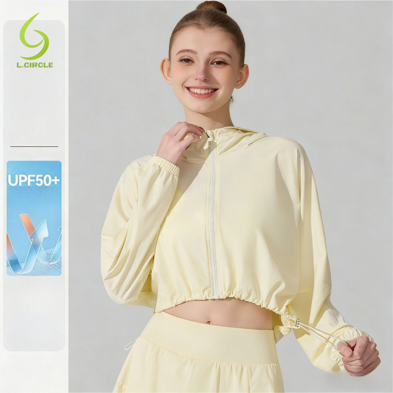 L.CIRCLE Yoga Sport Top Hooded Ultraviolet Outdoors