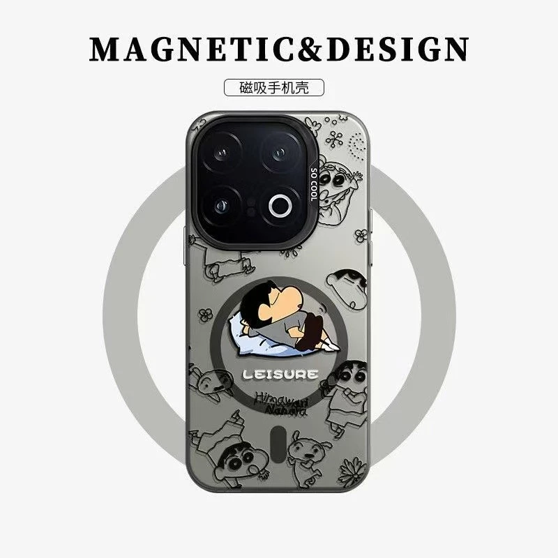 เคสโทรศัพท์แม่เหล็ก ลวดลายใหม่ ใช้ได้กับ iPhone 16/15Plus/14ProMax/12/13Pro/11 กันกระแทก กันรอยขีดข่วน และป้องกันรอยถลัก