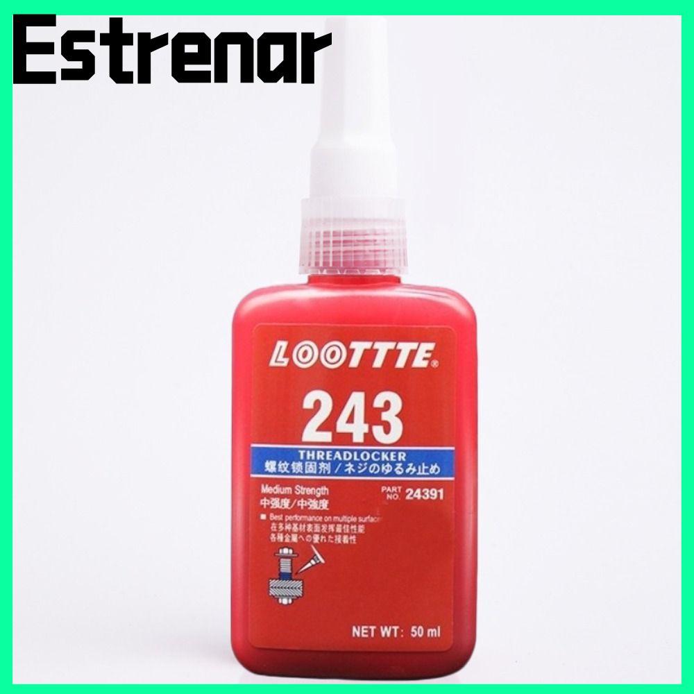 ESTRENAR Nuts-Bolts Locker, 50ml Medium Strength 243 Thread Locker, Universal Vibration Resistance ก