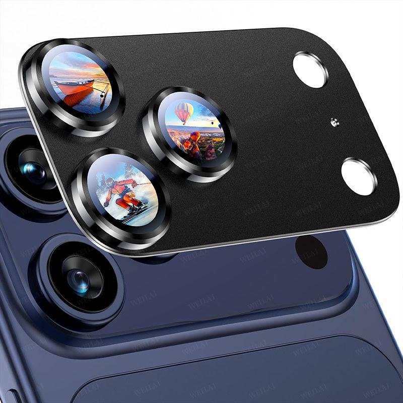 อลูมิเนียมอัลลอยด์ตัวป้องกันเลนส์กล้องสําหรับ Apple IPhone 17 Pro Max Drop Protection AR กระจกนิรภัยฝาครอบกล้องโลหะหน้าจอ