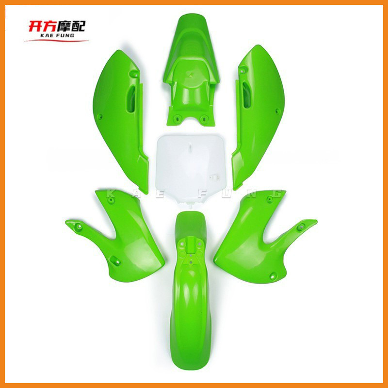 เหมาะสําหรับ Kawasaki KLX110 Poso PH08 Huayang 160BBR เปลือกรถจักรยานยนต์ออฟโรดชิ้นส่วนพลาสติกบอร์ดป