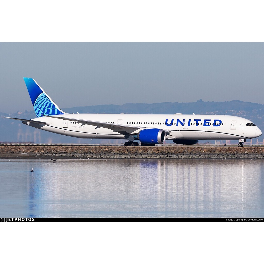 #1:: : รุ่น 400#NG美国联合航空B787-9 เลขลงทะเบียน : N2
