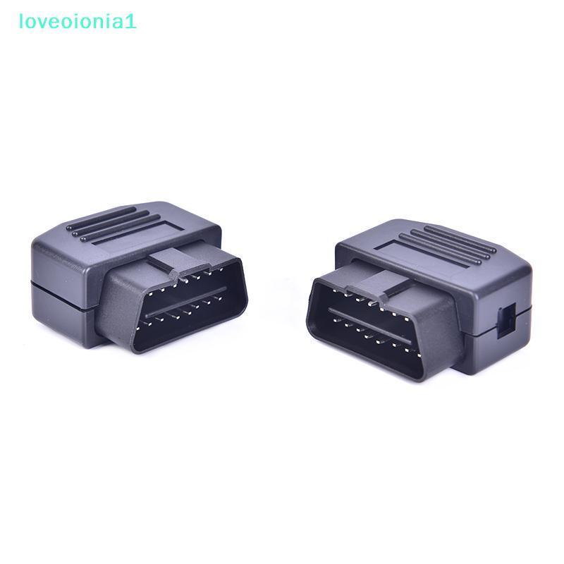 loveoionia1 Universal OBD 16 Pin Male Cable Connector Plug Adapter Diagnostic Tool IA