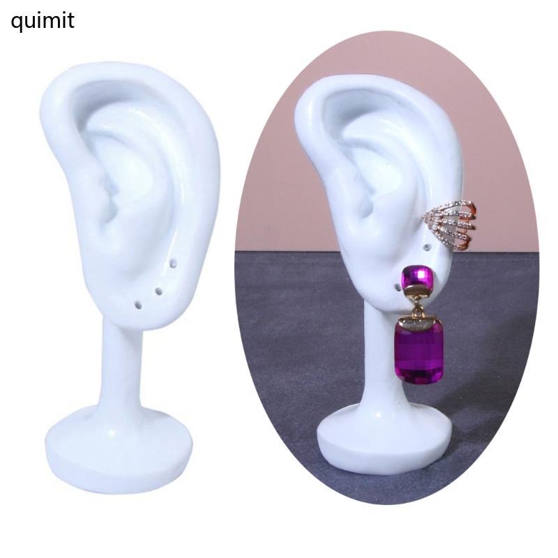 QUIM จําลองหูรูปร่างต่างหูขาตั้งเครื่องประดับ Rack ผู้หญิง Jewellery Organizer