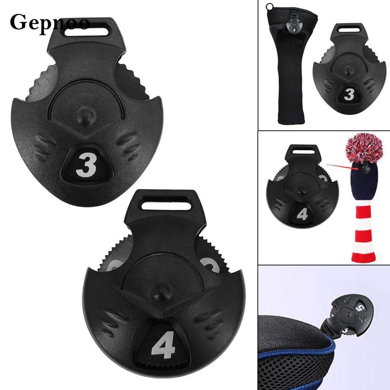 Gepnoo Golf Club Headcover Compact Number Tag หมุน ID Marker พลาสติกทนทานสําหรับไม้ Fairway Hybrid U