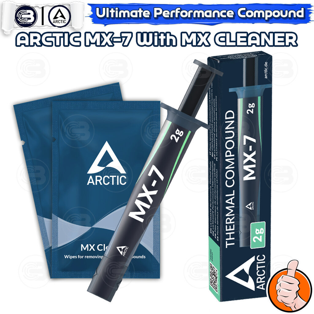 [CoolBlasterThai] Arctic MX-7 2g. Thermal Compound with 2x MX-Cleaner (ซิลิโคนนำความร้อน)