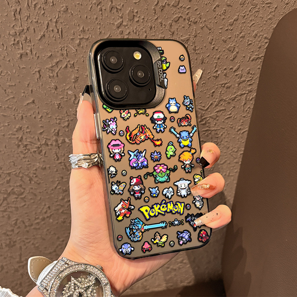 Pixel Pokémon เหมาะสําหรับ iQOO15 เคสโทรศัพท์ neo10Pro + อะนิเมะ z9turbo OnePlus 13T Pokémon 12 Baby