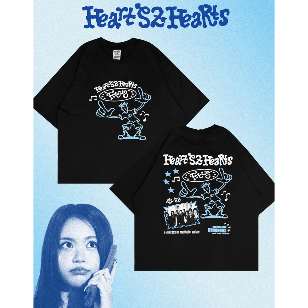 JIWOO CARMEN YUHA STELLA แขนสั้น Tee Ct Hearts2Hearts Kpop แฟนเสื้อยืด