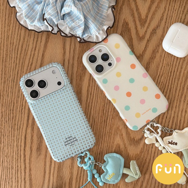 สีสัน Polka Dot ลายสก๊อต Hard PC โทรศัพท์มือถือสําหรับ รูปที่ 7