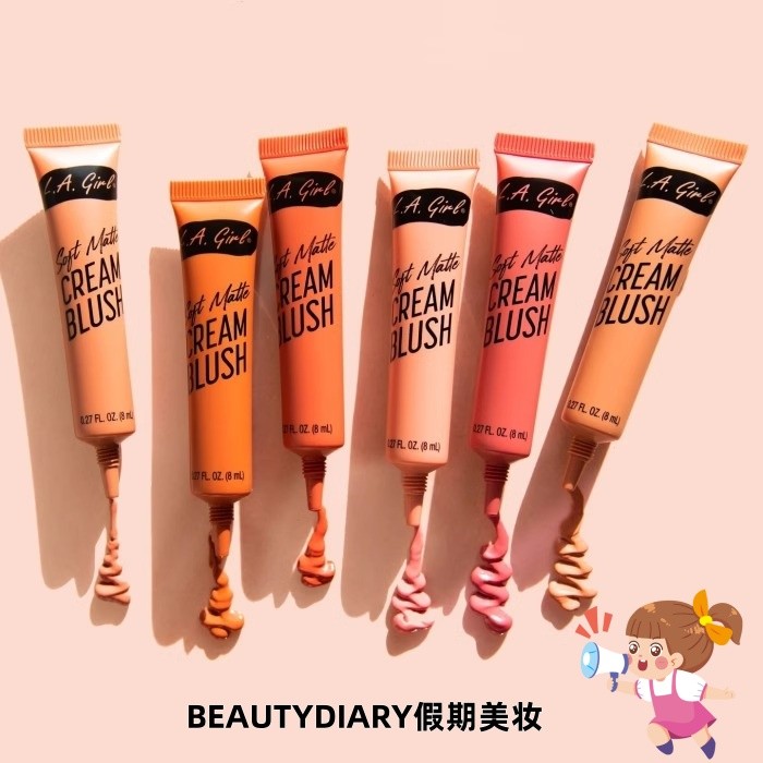 ประกันภาษี LA LA GIRL Los Angeles GIRL Soft Mist Liquid Blush 8ml Eye Lip Cheek ครีมอเนกประสงค์