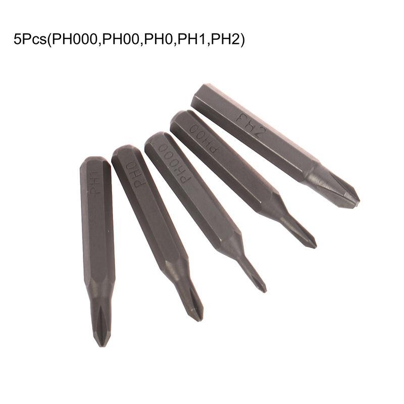F3TH 5 ชิ้น H428 มิลลิเมตรไขควงบิต PH0000 PH000 PH00 PH0 PH1 PH2 4 มิลลิเมตร Hex Shank Professional 