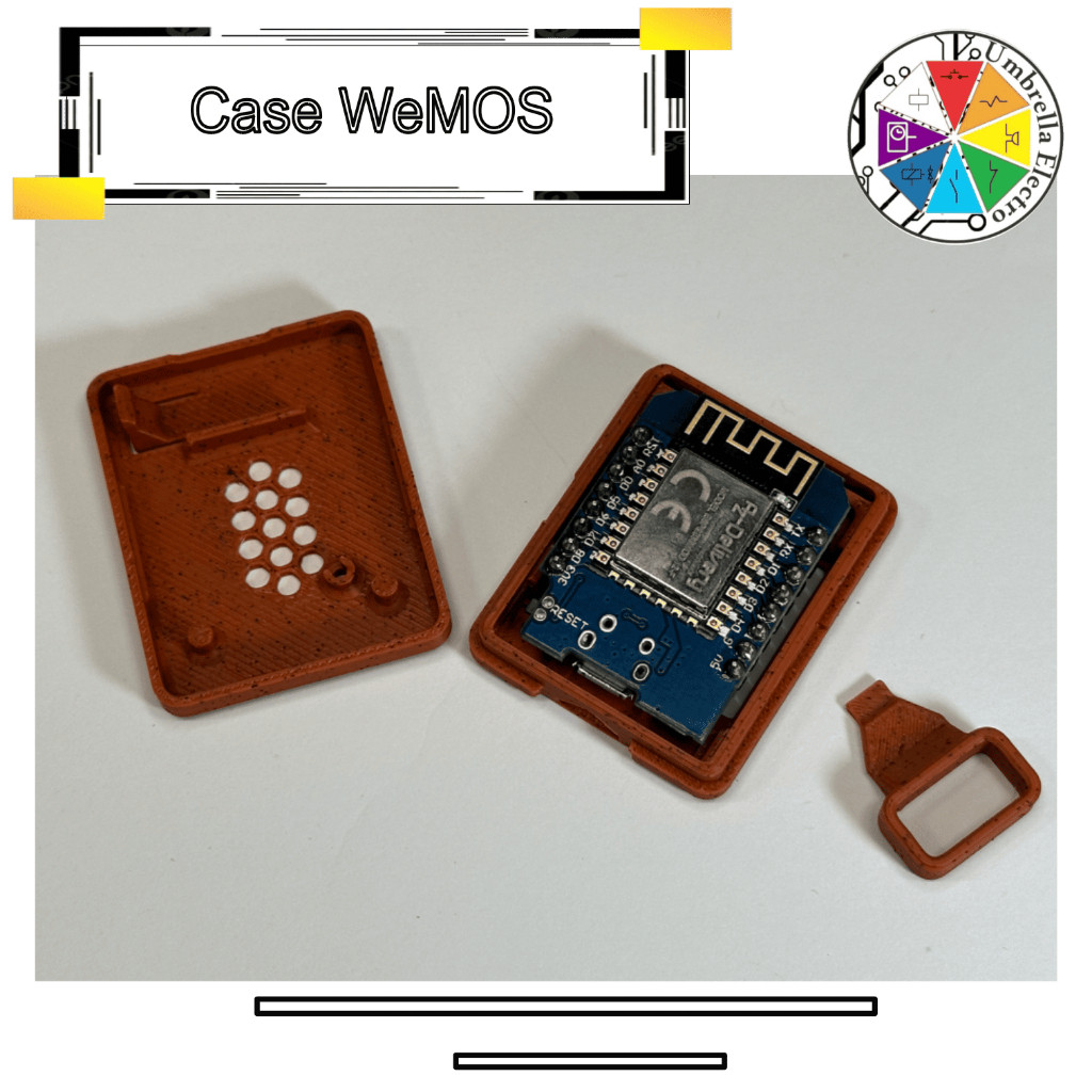 Enclosure WeMos D1 Iot Case Microcontroller WeMos 3D พิมพ์ส่วน