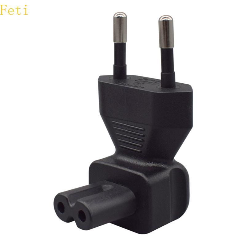 Feti EU4 0 มม.ถึง IEC320C7 ปลั๊กแปลงไฟยุโรป 2Pin ชาย IEC320 C7