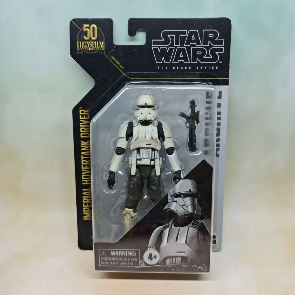 ข้อเสนอพิเศษ Hasbro Star Wars 50th Anniversary Hanging Card Tank Soldier Tank Driver 20cm Doll Figur