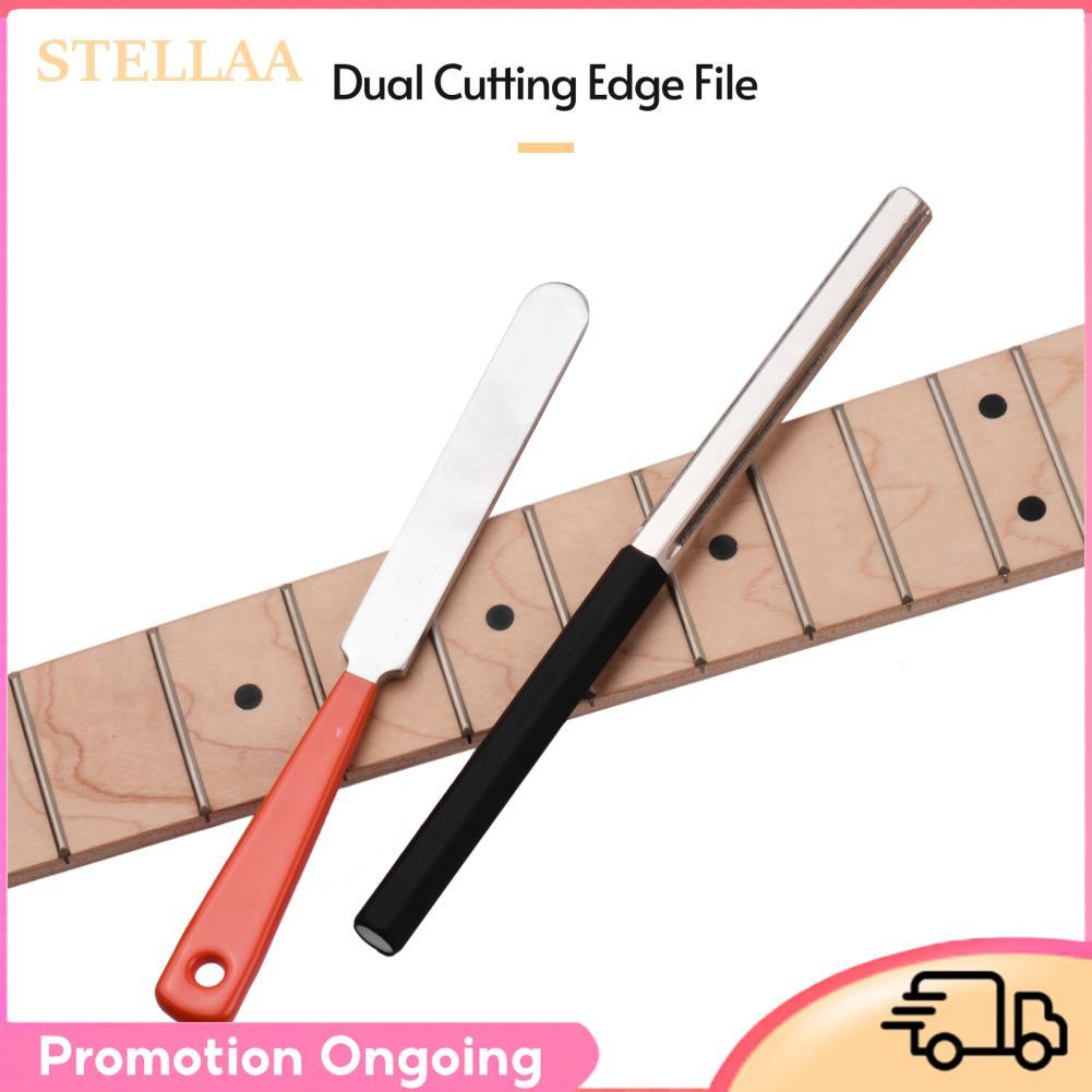 Stellaa กีตาร์ Fret Crowning แฟ้มชุดวัสดุสแตนเลส Luthier ซ่อมเครื่องมือสำหรับเบส Ukulele Mandolin Banjo