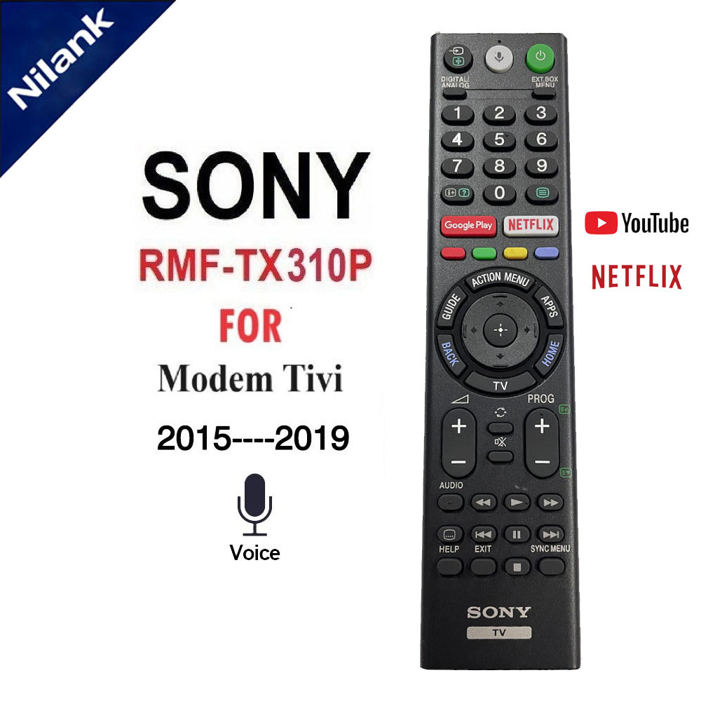 NiLANK รีโมทคอนโทรลเหมาะสําหรับ SONY LCD TV พร้อมเสียง mrt-tx310p RMF-TX200A RMF-TX200B RMF-TX200E RMF-TX200U RMF-TX200F RMF-TX200F RMF-TX220T 300C 310T