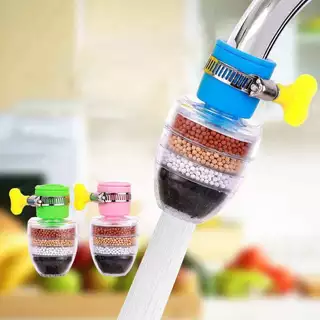 LoomLab หัวต่อก๊อกน้ำ(หินชั้นกรอง6ชั้น)หมุนได้360° กันน้ำกระเด็น หัวกรองก๊อกน้ำ ที่กรองน้ำ หัวกรองน้ำ