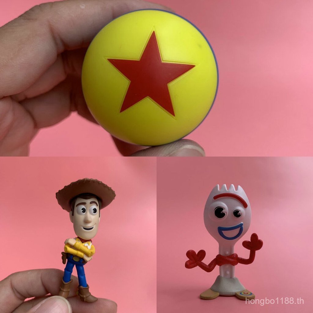 เวอร์ชั่นญี่ปุ่นสินค้าจํานวนมาก Pixar Small Ball Woody Fork Phone Case DIY Ornament Model Toy Ready 