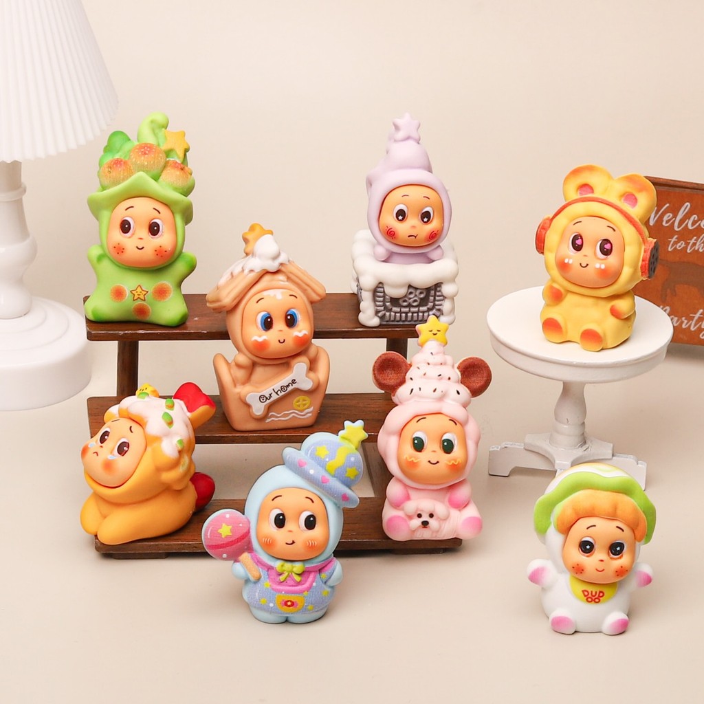 8PCS ตลกน่ารัก Star Baby 3D เรซิ่นตัวเลข Charms สําหรับของขวัญ DIY (7-284)
