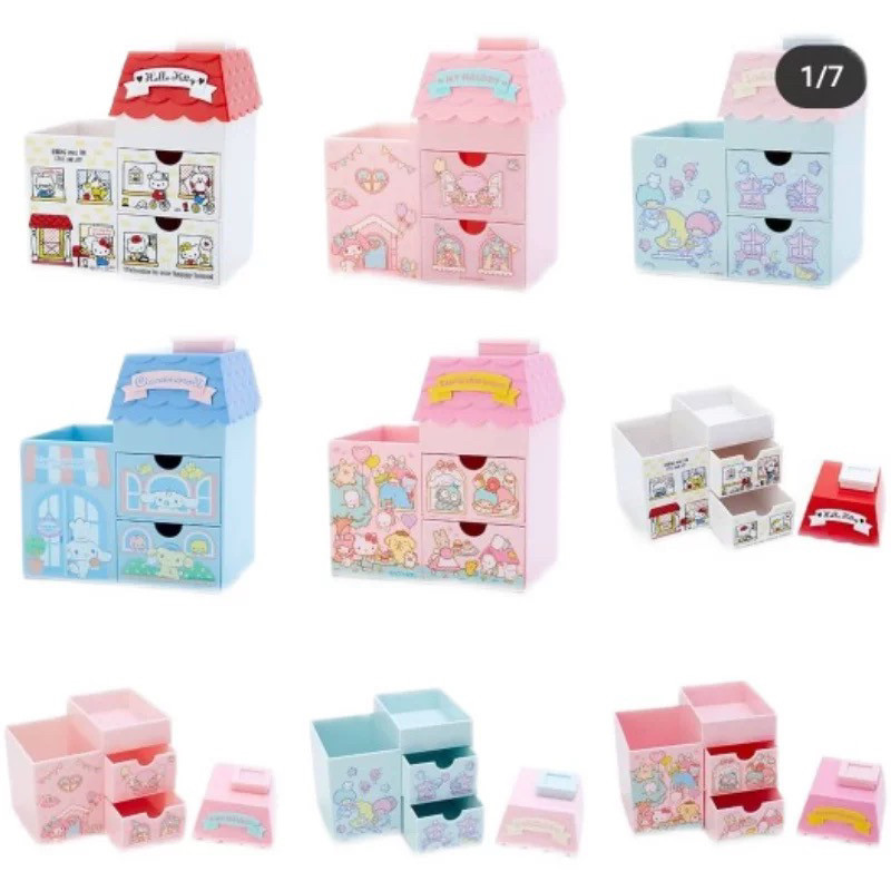 ยี่ห้อใหม่พร้อมสต็อก Sanrio Small House Melody Gemini Cinnamon Dog Desktop Decorative House-Shaped P