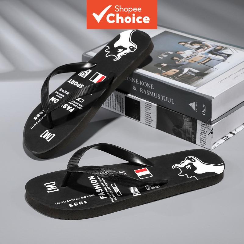 ผู้ชาย High-End Flip Flops รองเท้าแตะ Soft Sole สวมใส่ลื่นรองเท้าแตะ Casual อเนกประสงค์กลางแจ้งขายร้อน