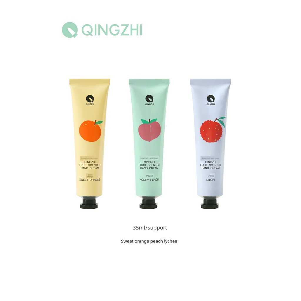 แฮนด์ครีม handcream Qingzhi Hand Cream qingzhi Fruity Hand Cream Stick Portable Moisturizing Sweet O